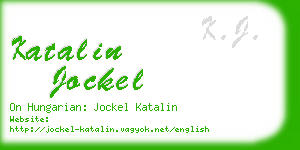 katalin jockel business card